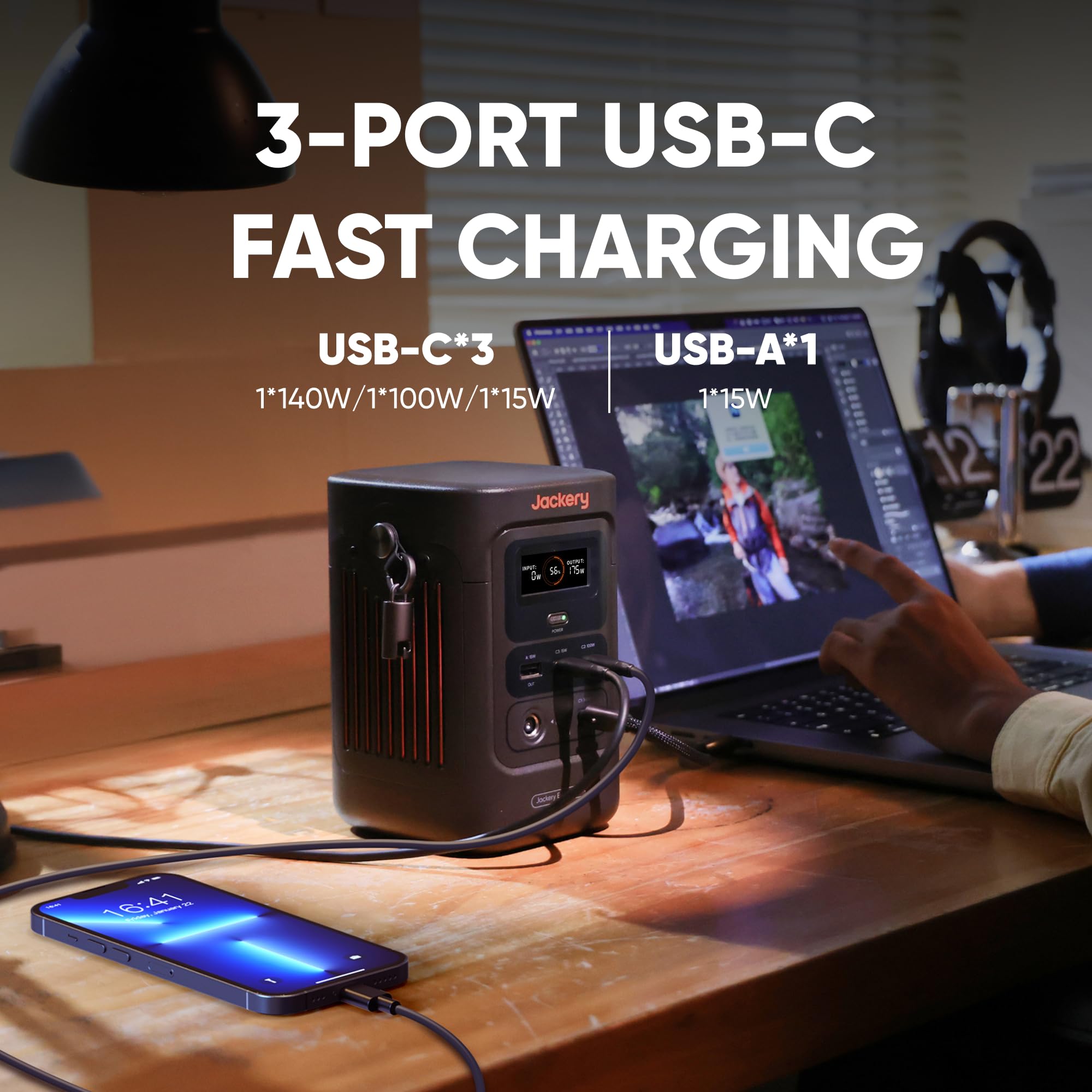 Amazon.com : Jackery Explorer 240D Power Bank and 102W GaN 3-Port